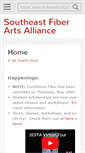 Mobile Screenshot of fiberartsalliance.org