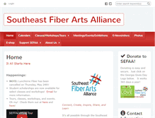 Tablet Screenshot of fiberartsalliance.org